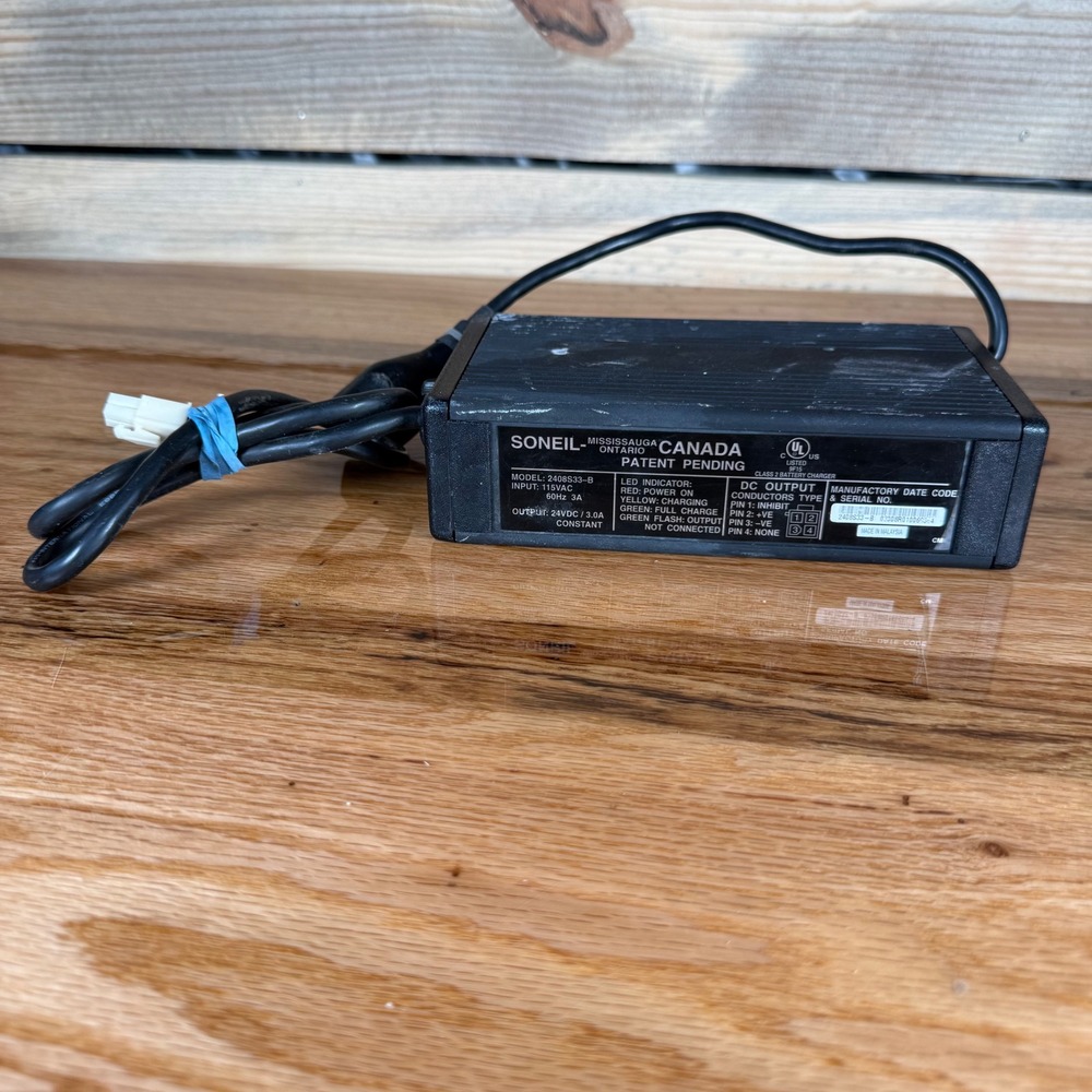 Soneil 2408S33-B 24V Constant Battery Charger for Mobility Scooter Power Chair